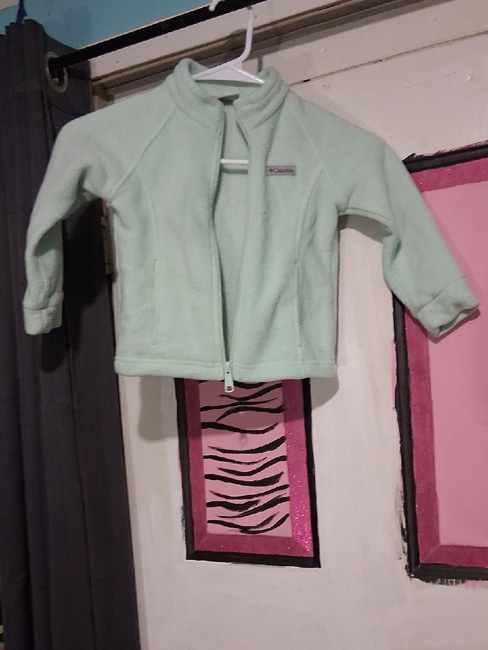 Columbia Mint Green Kids Fleece Zip Jacket